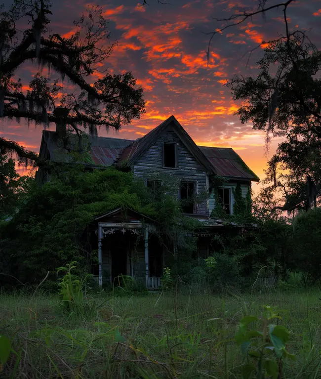 Un manoir abandonné en Louisiane.